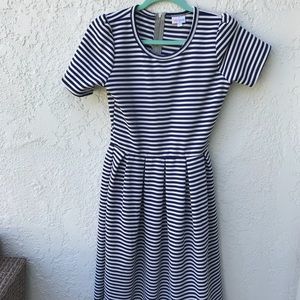 Lularoe Amelia Striped Dress